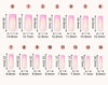 Five-color square patch manicure 150 pieces