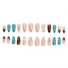 32pcs/Set Press On Nails Leopard Pattern