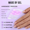 32pcs/Set Press On Nails Gold End
