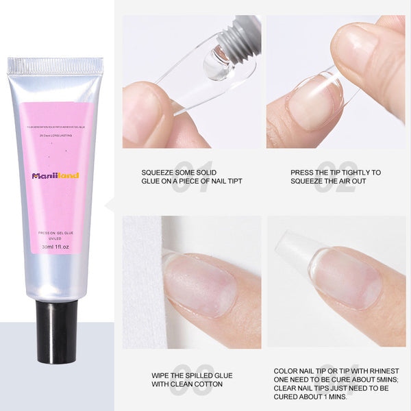 30ml Strong Solid Nail Glue for Press on Nails