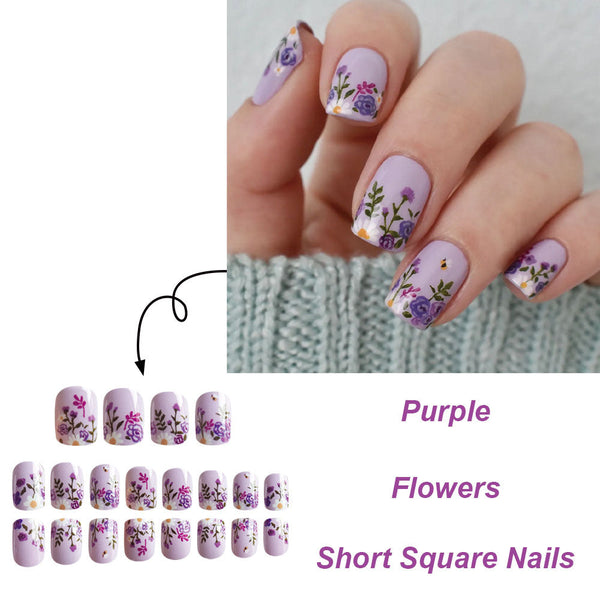 24pcs/Set Press On Nails