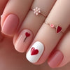 Valentine's Day Pink Nail Art