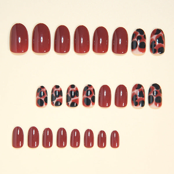 Amber smudged false finger brown turtle back pattern