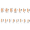 150 pieces seamless matte French fake nail