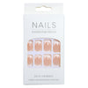 Minimalist short French fake nails