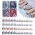 120 pcs Mixed Cat's Eye Toenail Tablets Pedicure