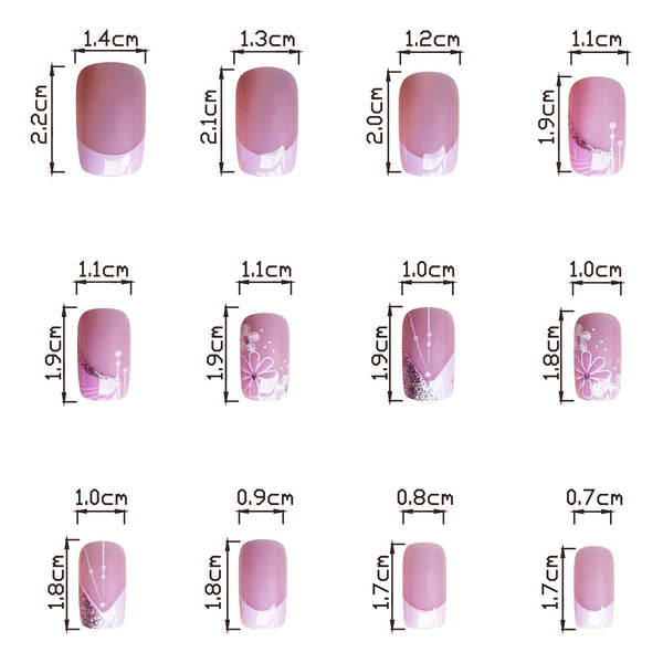 24pcs/Set Press On Nails
