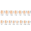 150 pieces seamless matte French fake nail
