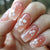 Pink gradual change flower