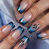 Blue French ombre