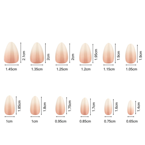 240 pieces of boxed ballet square fake nails
