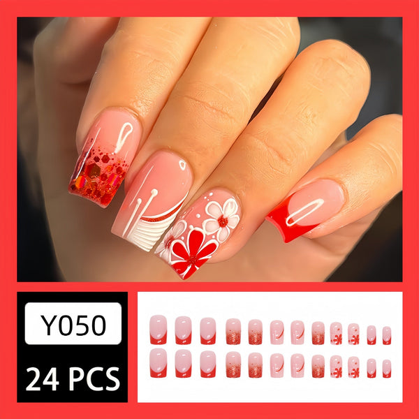 24pcs/Set Press On Nails