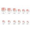 240 pieces of boxed ballet square fake nails
