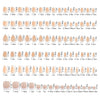 150 pieces seamless matte French fake nail