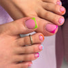 Toenails Color French 150 pieces Pedicure
