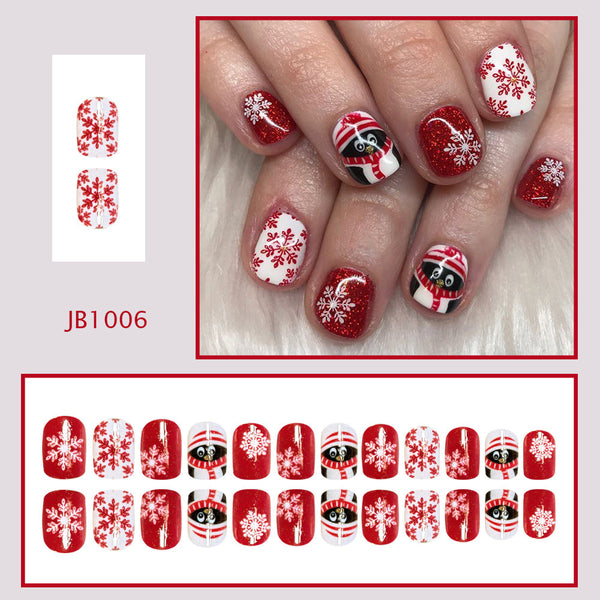 24pcs/Set Press On Nails JB1006