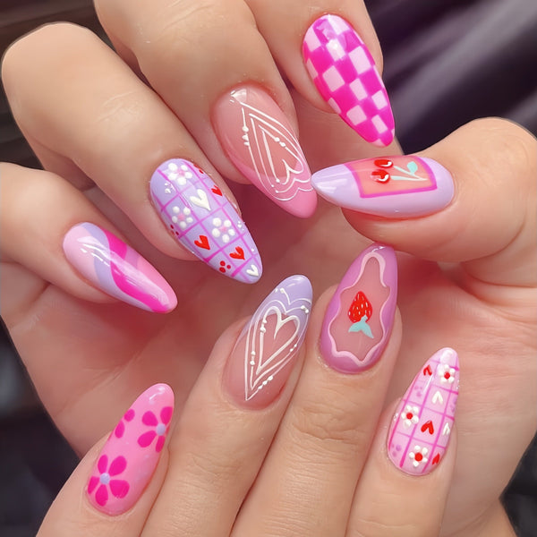 24pcs/Set Press On Nails