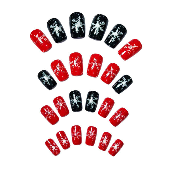 12 Sizes-24 Pcs Press On Nails W-316