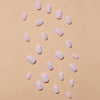 Short cube ice translucent glitter ins manicure