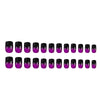 Black purple gradient nail patch