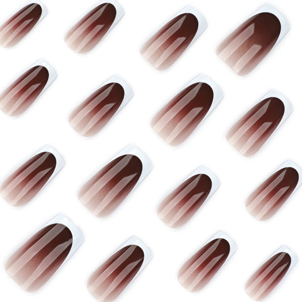 Reddish brown ombre