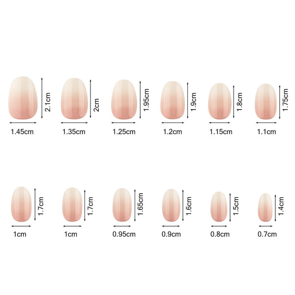 240 pieces of boxed ballet square fake nails