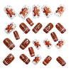 Brown Nail Art