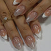 Almond Nail Simple White French
