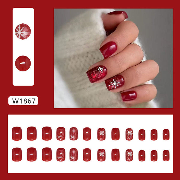 Ankara red fragments sparkling snowflakes