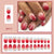 24pcs/Set Press On Nails JB973
