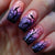 12 Sizes-24 Pcs Press On Nails Dark Violet