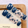Blue and white porcelain nail patches