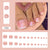 Diamond sparkle ins-style fake nails pedicure F062