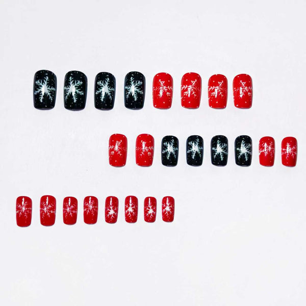 12 Sizes-24 Pcs Press On Nails W-316