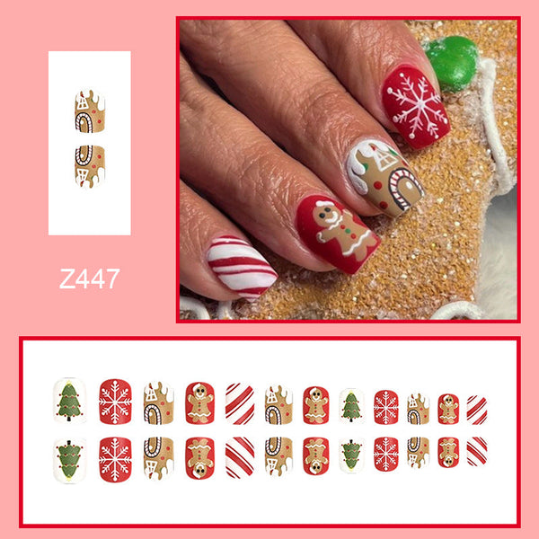 24pcs/Set Press On Nails Z447