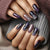 12 Sizes-24 Pcs Press On Nails W1819