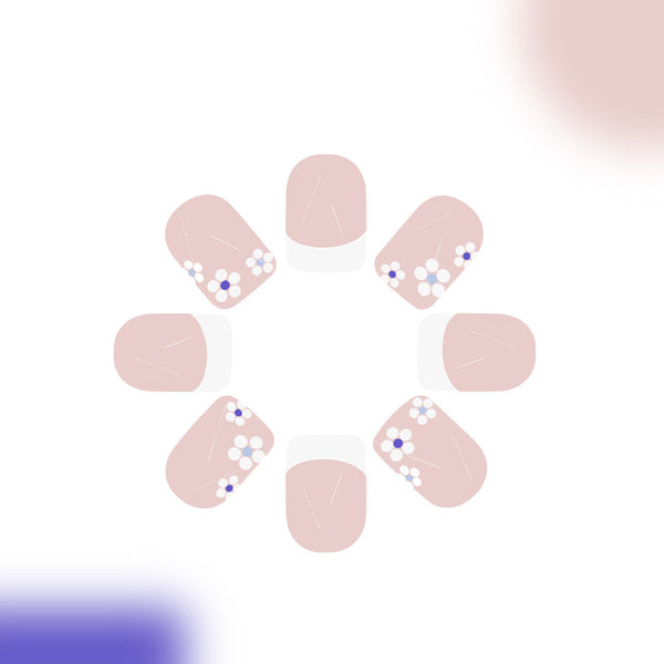 Cute flowers press on nail