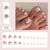 Diamond sparkle ins-style fake nails pedicure F055