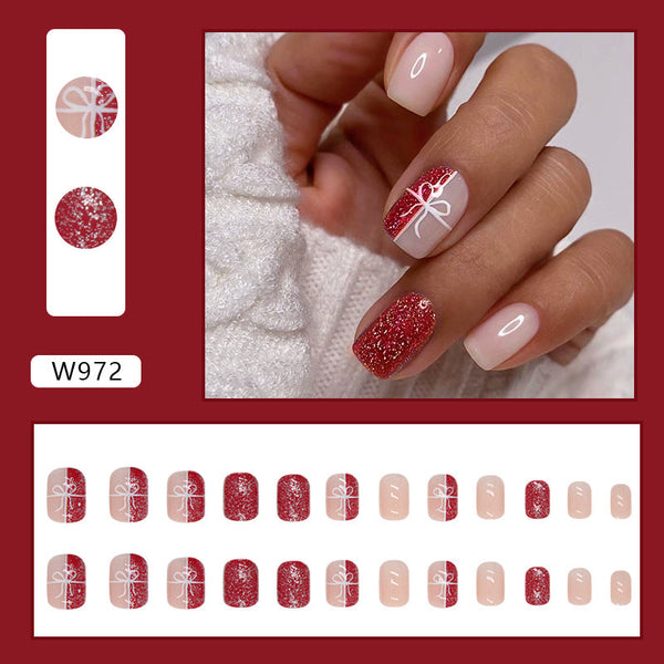 ins style christmas day atmosphere manicure