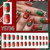 Elk Christmas Gift Striped Red with Green Glitter Armor