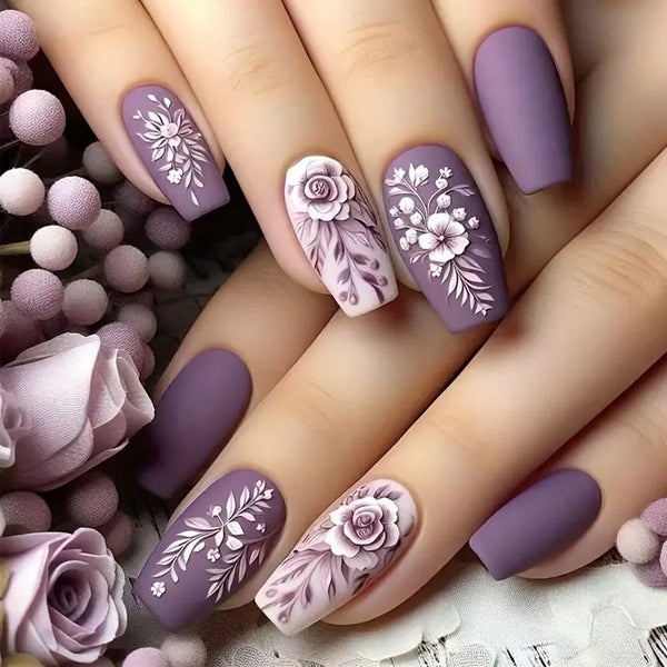 24pcs/Set Press On Nails