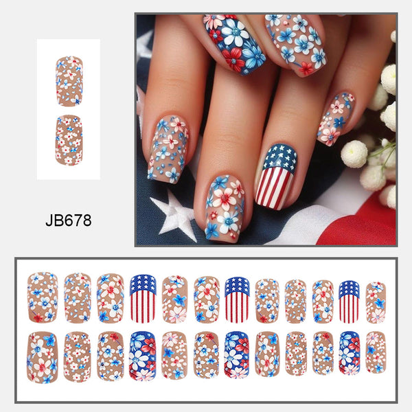 24pcs/Set Press On Nails