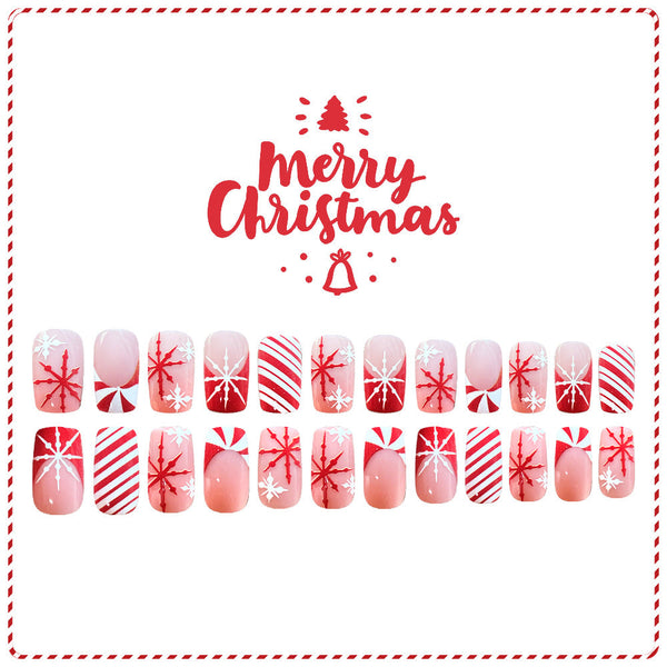 24pcs/Set Press On Nails JB976