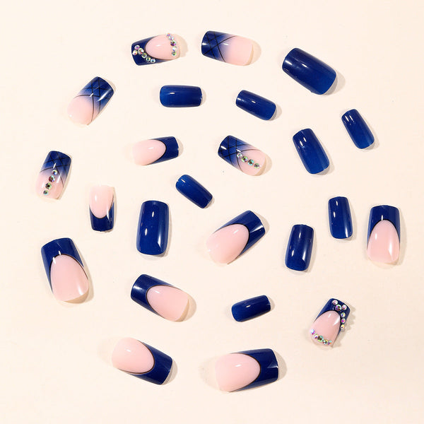Rhinestone Decorative Removable Fake Nails