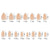 150 pieces seamless matte French fake nail