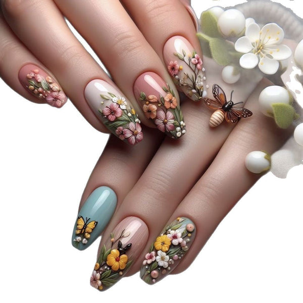 24pcs/Set Press On Nails