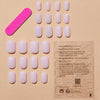 Short cube ice translucent glitter ins manicure