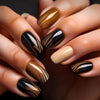 Brown Simple Nail Art