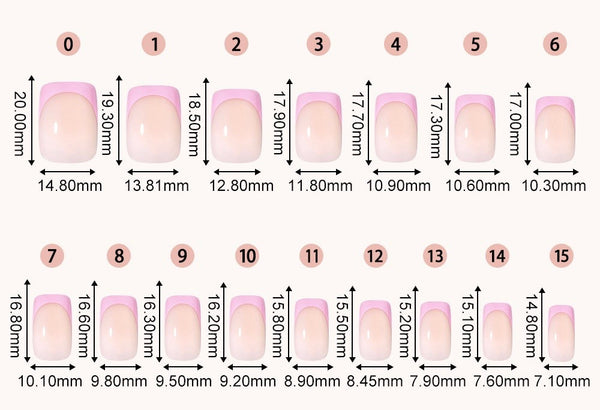 Five-color square patch manicure 150 pieces