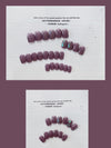 Grape purple wear manicure